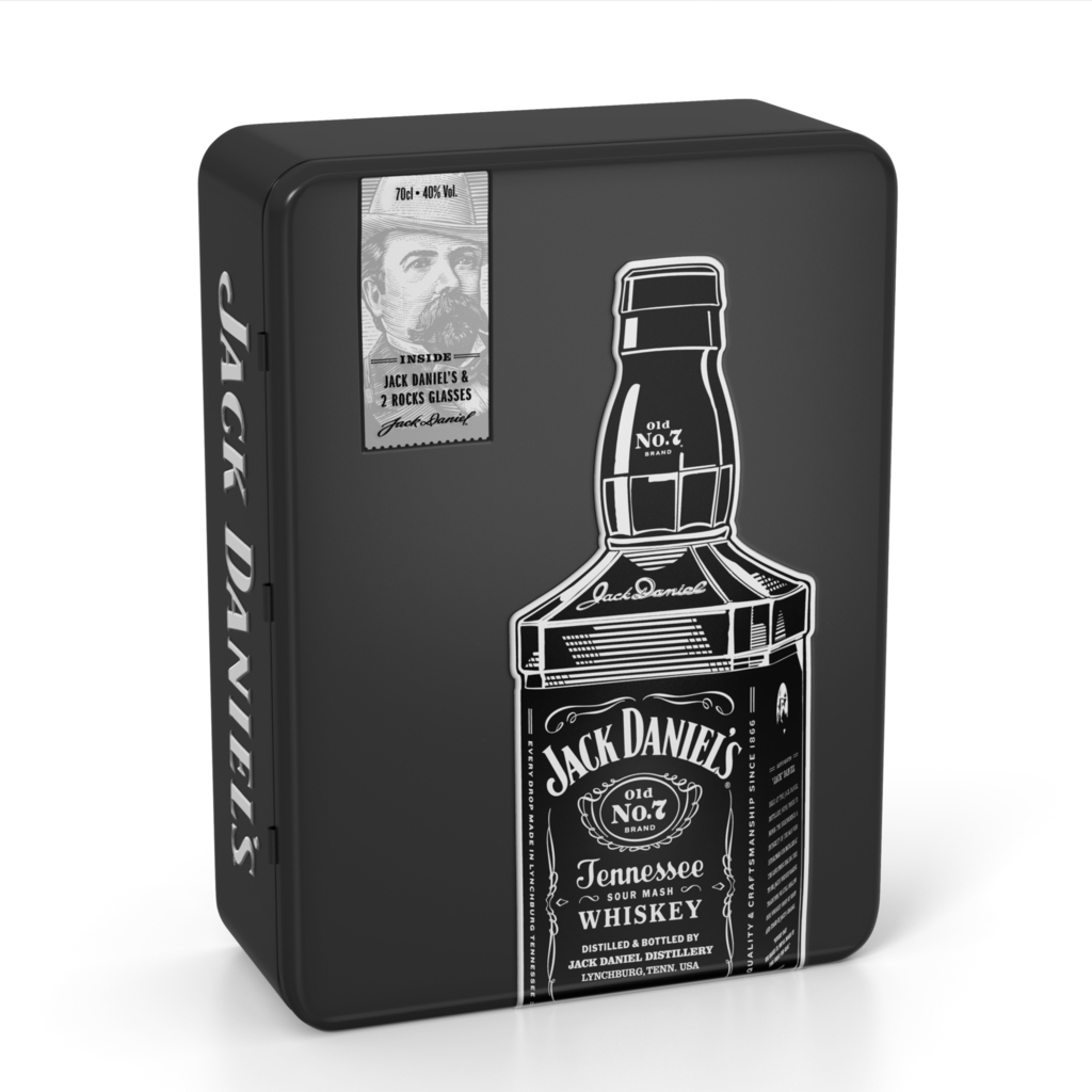 Виски Джек Дениэлс (Jack Daniels) 0.7 л +2 стакана – Цена. Фото. Описание